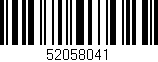 Código de barras (EAN, GTIN, SKU, ISBN): '52058041'