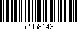 Código de barras (EAN, GTIN, SKU, ISBN): '52058143'