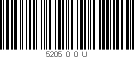 Código de barras (EAN, GTIN, SKU, ISBN): '5205_0_0_U'