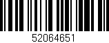 Código de barras (EAN, GTIN, SKU, ISBN): '52064651'