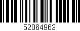 Código de barras (EAN, GTIN, SKU, ISBN): '52064963'