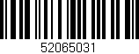 Código de barras (EAN, GTIN, SKU, ISBN): '52065031'