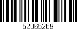 Código de barras (EAN, GTIN, SKU, ISBN): '52065269'