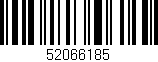 Código de barras (EAN, GTIN, SKU, ISBN): '52066185'