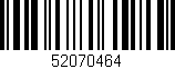 Código de barras (EAN, GTIN, SKU, ISBN): '52070464'