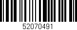 Código de barras (EAN, GTIN, SKU, ISBN): '52070491'