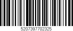 Código de barras (EAN, GTIN, SKU, ISBN): '5207397702325'