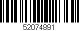 Código de barras (EAN, GTIN, SKU, ISBN): '52074891'