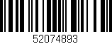 Código de barras (EAN, GTIN, SKU, ISBN): '52074893'