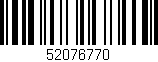 Código de barras (EAN, GTIN, SKU, ISBN): '52076770'