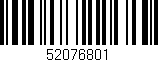 Código de barras (EAN, GTIN, SKU, ISBN): '52076801'