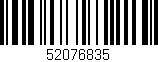 Código de barras (EAN, GTIN, SKU, ISBN): '52076835'