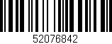 Código de barras (EAN, GTIN, SKU, ISBN): '52076842'