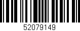 Código de barras (EAN, GTIN, SKU, ISBN): '52079149'