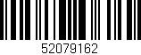 Código de barras (EAN, GTIN, SKU, ISBN): '52079162'