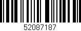 Código de barras (EAN, GTIN, SKU, ISBN): '52087187'