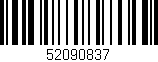 Código de barras (EAN, GTIN, SKU, ISBN): '52090837'