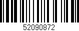 Código de barras (EAN, GTIN, SKU, ISBN): '52090872'