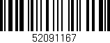 Código de barras (EAN, GTIN, SKU, ISBN): '52091167'