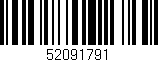 Código de barras (EAN, GTIN, SKU, ISBN): '52091791'
