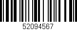 Código de barras (EAN, GTIN, SKU, ISBN): '52094567'