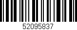 Código de barras (EAN, GTIN, SKU, ISBN): '52095837'