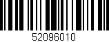 Código de barras (EAN, GTIN, SKU, ISBN): '52096010'