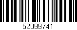 Código de barras (EAN, GTIN, SKU, ISBN): '52099741'