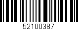 Código de barras (EAN, GTIN, SKU, ISBN): '52100387'