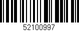 Código de barras (EAN, GTIN, SKU, ISBN): '52100997'
