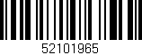 Código de barras (EAN, GTIN, SKU, ISBN): '52101965'