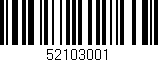 Código de barras (EAN, GTIN, SKU, ISBN): '52103001'