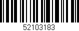 Código de barras (EAN, GTIN, SKU, ISBN): '52103183'