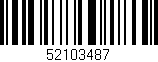 Código de barras (EAN, GTIN, SKU, ISBN): '52103487'