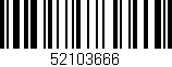 Código de barras (EAN, GTIN, SKU, ISBN): '52103666'