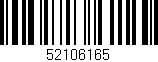 Código de barras (EAN, GTIN, SKU, ISBN): '52106165'