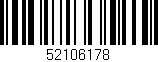 Código de barras (EAN, GTIN, SKU, ISBN): '52106178'