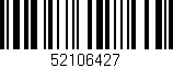 Código de barras (EAN, GTIN, SKU, ISBN): '52106427'