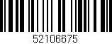 Código de barras (EAN, GTIN, SKU, ISBN): '52106675'