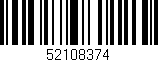 Código de barras (EAN, GTIN, SKU, ISBN): '52108374'