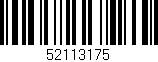 Código de barras (EAN, GTIN, SKU, ISBN): '52113175'
