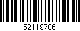 Código de barras (EAN, GTIN, SKU, ISBN): '52119706'