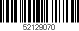 Código de barras (EAN, GTIN, SKU, ISBN): '52129070'