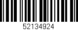 Código de barras (EAN, GTIN, SKU, ISBN): '52134924'