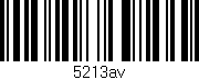 Código de barras (EAN, GTIN, SKU, ISBN): '5213av'