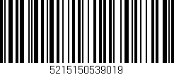 Código de barras (EAN, GTIN, SKU, ISBN): '5215150539019'