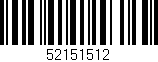 Código de barras (EAN, GTIN, SKU, ISBN): '52151512'