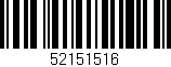 Código de barras (EAN, GTIN, SKU, ISBN): '52151516'