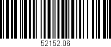 Código de barras (EAN, GTIN, SKU, ISBN): '52152.06'