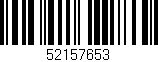 Código de barras (EAN, GTIN, SKU, ISBN): '52157653'